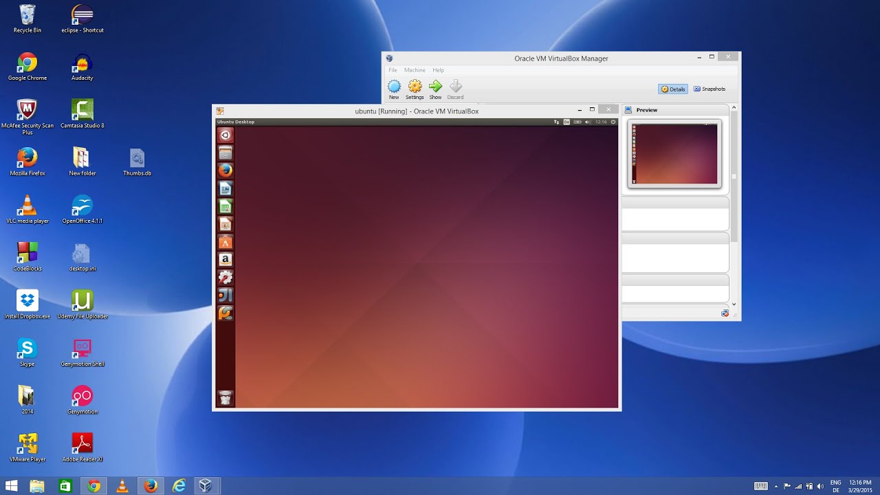windows 7 on virtualbox